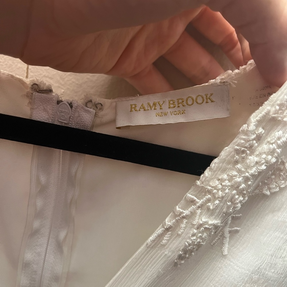 Ramy Brook Freddie Maxi Dress In White XS - Picture 4 of 8